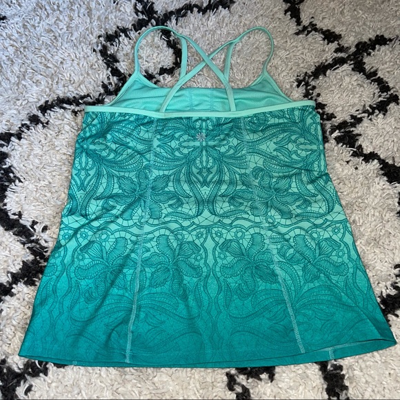Athleta teal aqua workout top - Picture 2 of 4